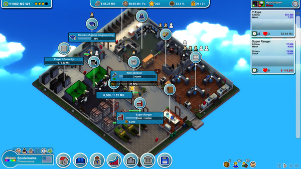 Screenshot 1 of Mad Games Tycoon