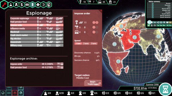 Screenshot 6 of Spinnortality | cyberpunk management sim