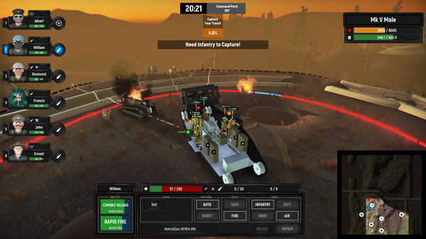 Screenshot 12 of Armored Battle Crew [World War 1] - Tank Warfare and Crew Management Simulator
