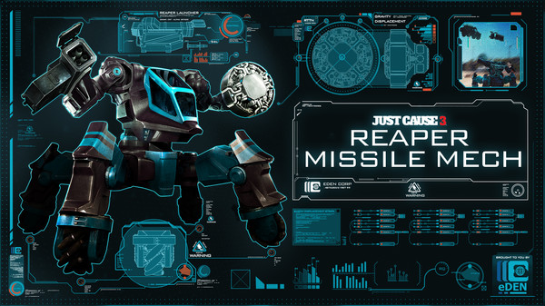 Screenshot 1 of Just Cause™ 3 DLC: Reaper Missile Mech