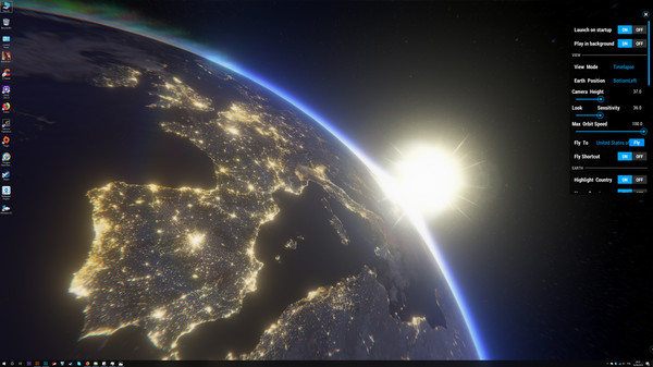 Screenshot 7 of 3D Earth Time Lapse PC Live Wallpaper