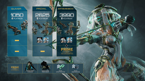 Screenshot 2 of Warframe Ivara Prime Access: Artemis Bow Pack