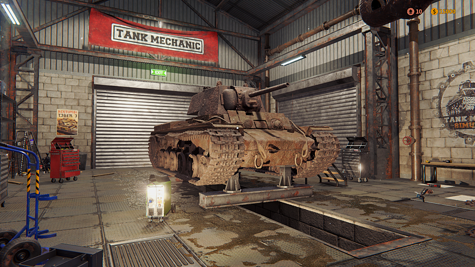 tank mechanic simulator platforms