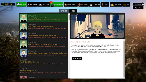 Screenshot 7 of Cattle Call: Hollywood Talent Manager